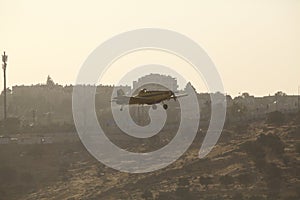 Air Tractor AT-802 Fire fighting aircraft extinguishing a fire