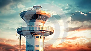 Air Traffic Control Radar. Generative AI