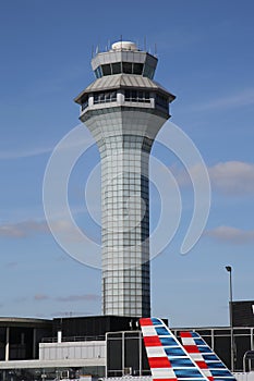 Air Traffic Control Tower at OHare International Airport in Chicago