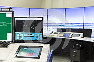 Air Traffic Services Authority control room monitors