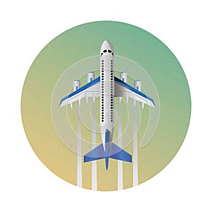 Air travel infographics template. Eps10 vector illustration