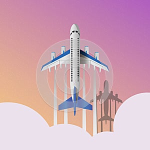 Air travel infographics template. Eps10 vector illustration