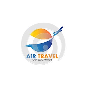 Air Travel logo vector icon design template-vector