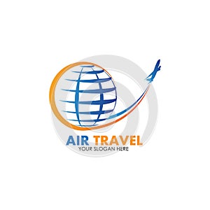 Air Travel logo vector icon design template-vector