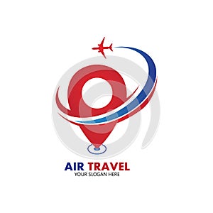 Air Travel logo vector icon design template-vector