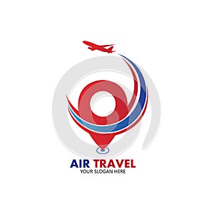 Air Travel logo vector icon design template-vector
