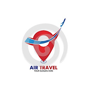 Air Travel logo vector icon design template-vector