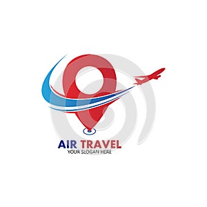 Air Travel logo vector icon design template-vector