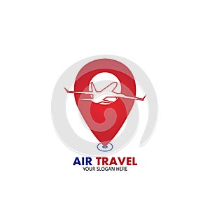 Air Travel logo vector icon design template-vector