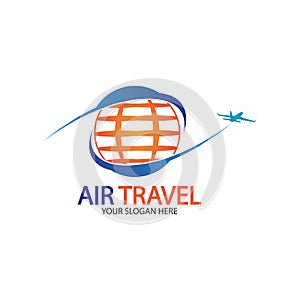 Air Travel logo vector icon design template-vector