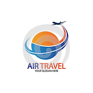 Air Travel logo vector icon design template-vector