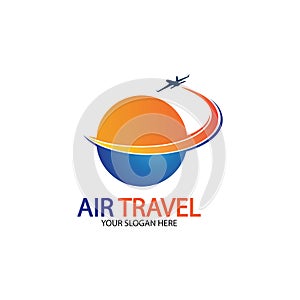 Air Travel logo vector icon design template-vector