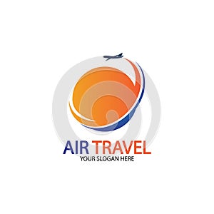 Air Travel logo vector icon design template-vector