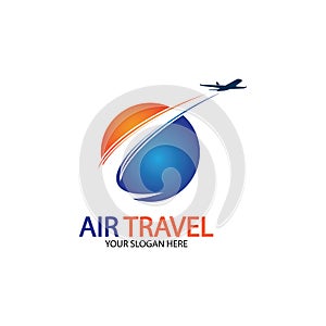 Air Travel logo vector icon design template-vector