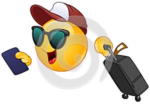 Air traveler emoticon