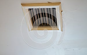 Air vent  on ceiling overhead shot