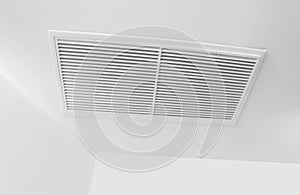 Air vent grid on ceiling