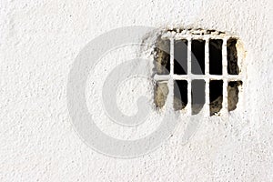 Air vent on white wall