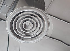 Air Ventilating tube installed on the ceiling