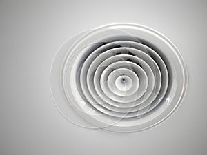 Air Ventilating tube installed on the ceiling