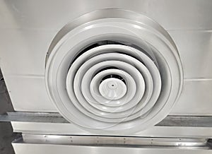 Air Ventilating tube installed on the ceiling