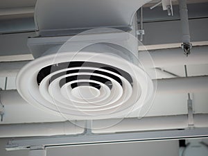 Air Ventilating tube installed on the ceiling