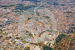 The air view of Almada. Portugal photo