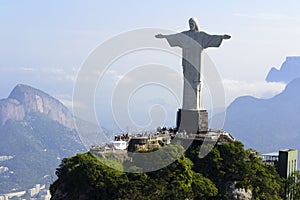 Air view cristo redentor - Rio De Janeiro - Brazil