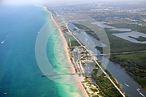 Air View of Miami Florida