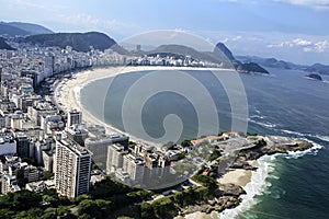 Air view Rio de Janeiro, Copacabana photo