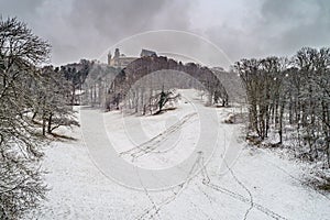 Air view of the Veste fortress