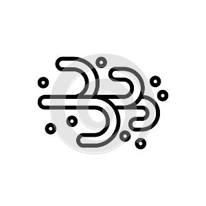 Air, weather, wind, hail fully editable vector icon