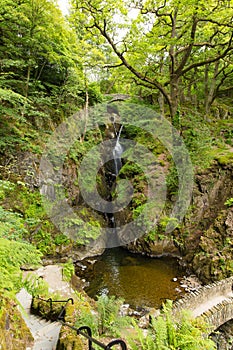 Aira Falls waterfall Ullswater Valley Lake District Cumbria England UK