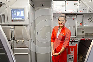 AirAsia crew member