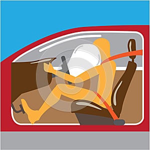 Airbag Seat belt works