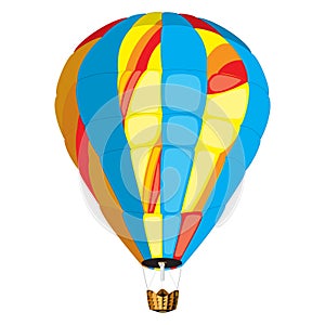 Airballoon cartoon on white background photo