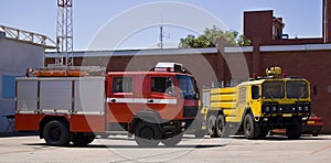 Airbase Emergency Services Firetrucks photo