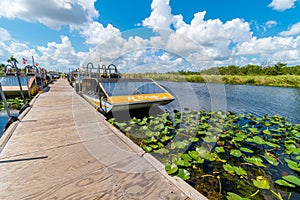 Airboat dock in Eveglades national park, Florida, USA photo