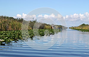 Airboat in Everglades