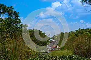 Airboat at the Everglades