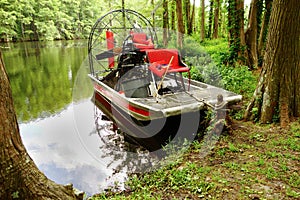 Airboat on Greenfield Lake
