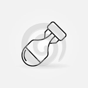 Airbomb vector concept simple icon in thin line style photo