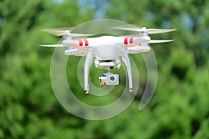 Airborne Quadcopter With Camera