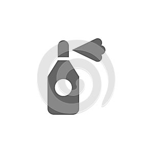 Airbrush, deodorant, spray icon. Element of materia flat tools icon