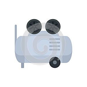 Airbrushing air compressor icon flat isolated vector