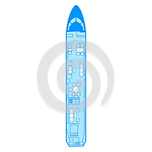 Airbus A319 CJ Aircraft Types PAX passengers seat chair scheme in airplane