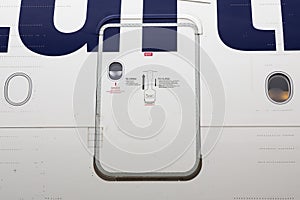 Airbus A380 airplane door