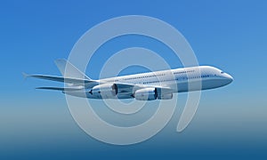 Airbus A380 with clipping path