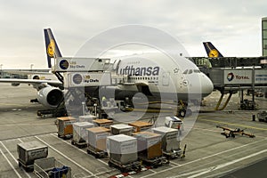 Airbus A 380 at airport