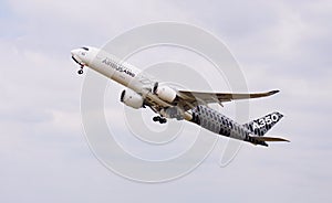An Airbus A350 jet airplane